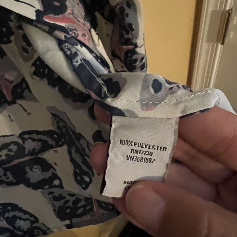 Tucker For Target Medium Butterfly Button Down - image 6